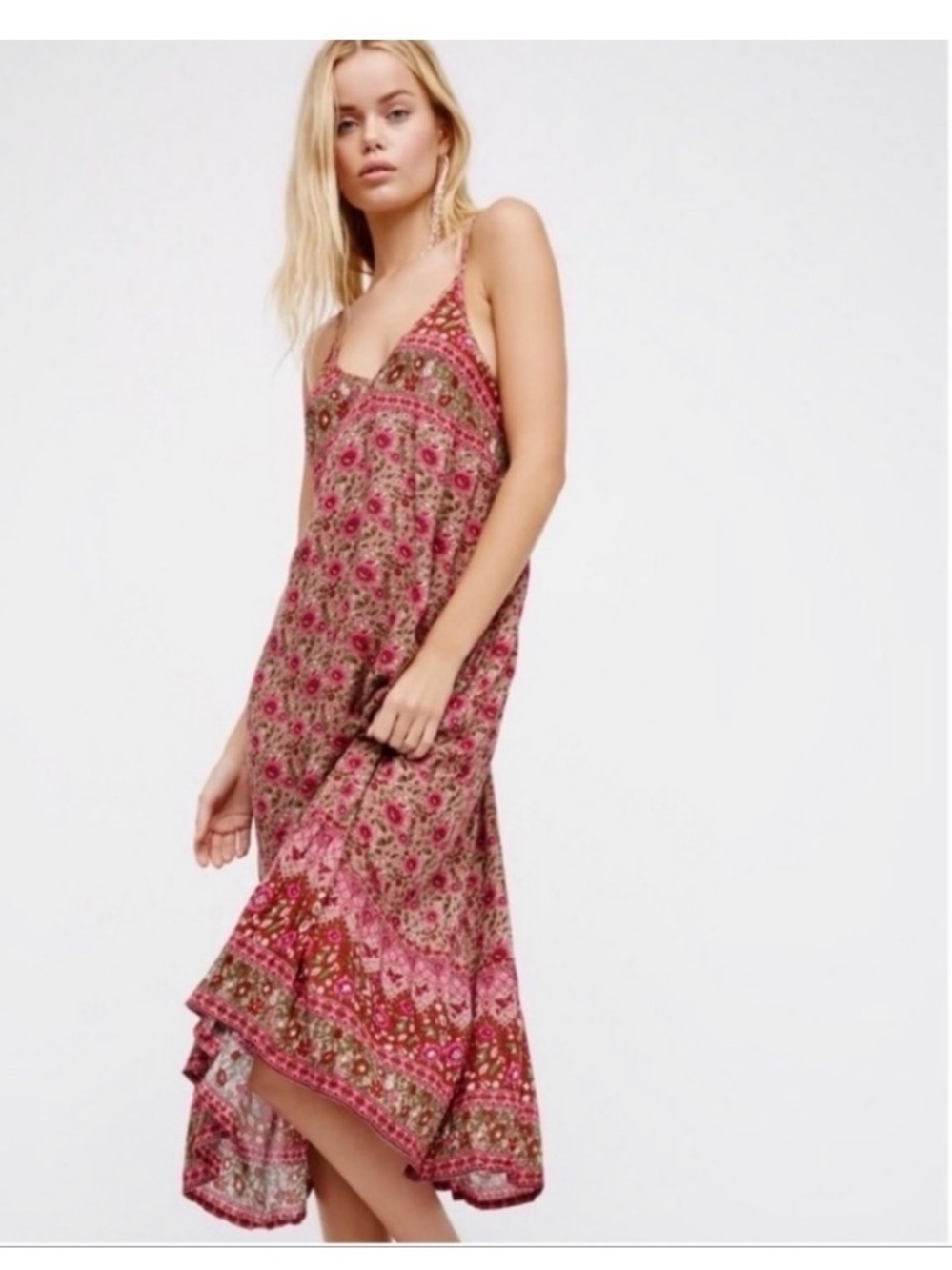 SPELL Kombi Strappy Dress in Spice excellent vintage rare print